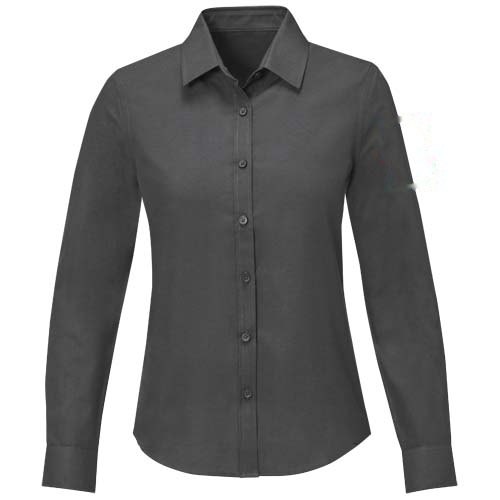 Pollux 130 g/m² damesoverhemd met lange mouwen — drukvlak linker bicep
