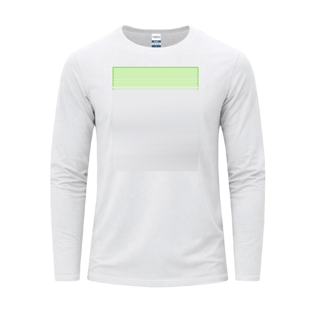 Wit T-Shirt Volwassene Plint — drukvlak midden op de borst