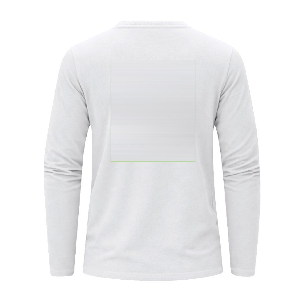 Wit T-Shirt Volwassene Plint — drukvlak midden op de rug