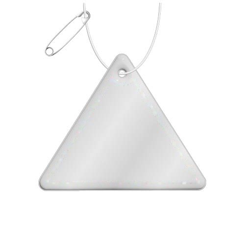 RFX™ H-12 driehoekige reflecterende pvc hanger — drukvlak voorkant (onder reflecterende laag)