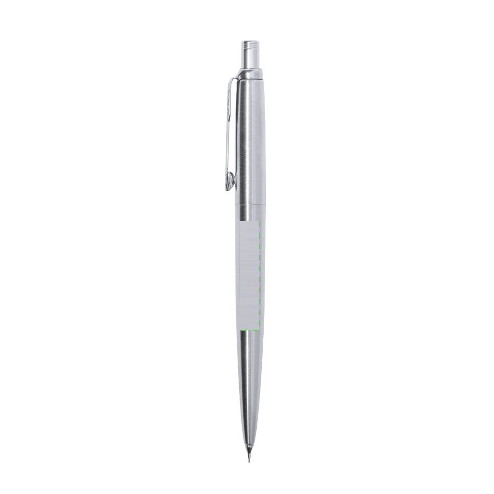 Vulpotlood Jotter Core — drukvlak onderkant naast clip