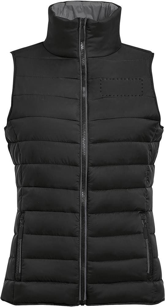 WAVE WOMEN - WAVE dames bodywarmer 180g — drukvlak borst