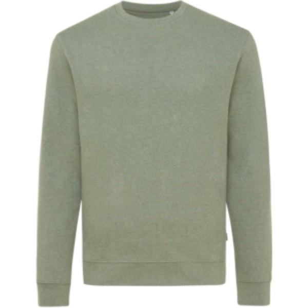 IQONIQ Denali gerecycled katoen sweater ongeverfd — drukvlak borst rechterzijde