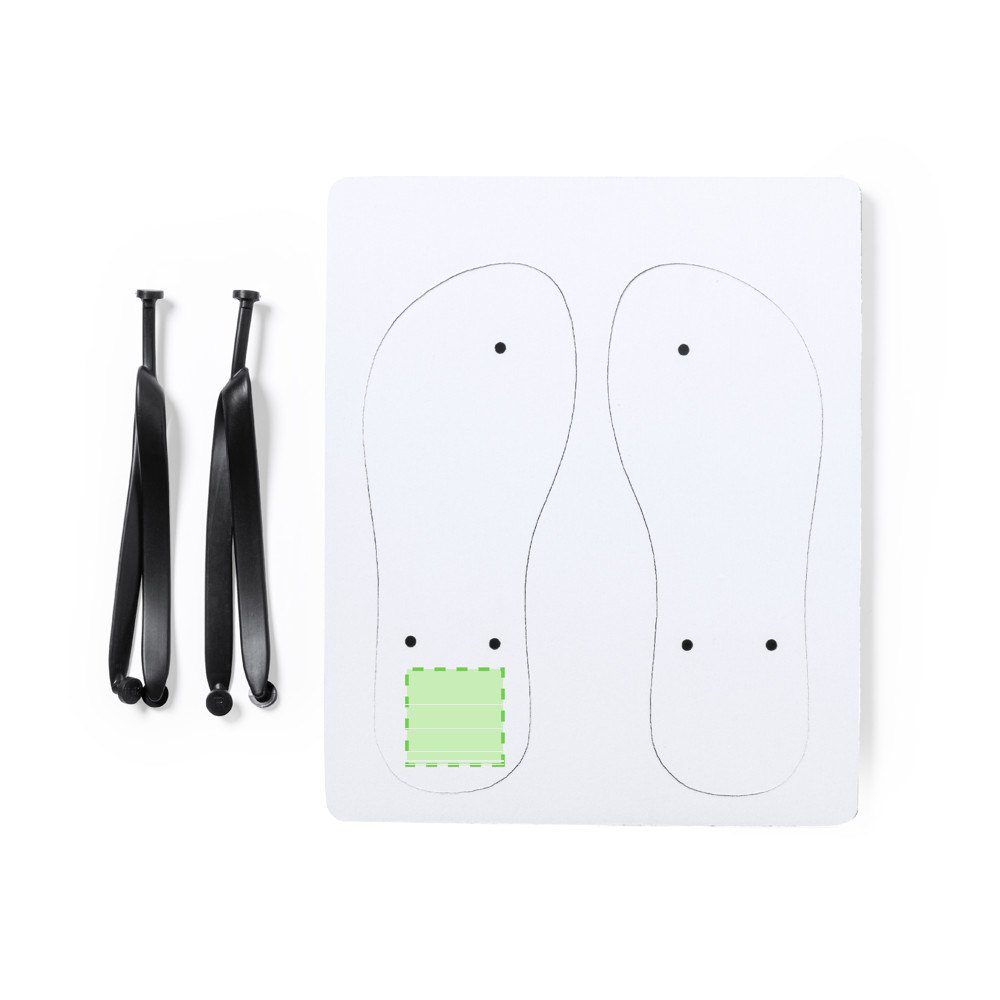 Sublimatie Flip Flops Badrak — drukvlak rechter flip-flop hiel