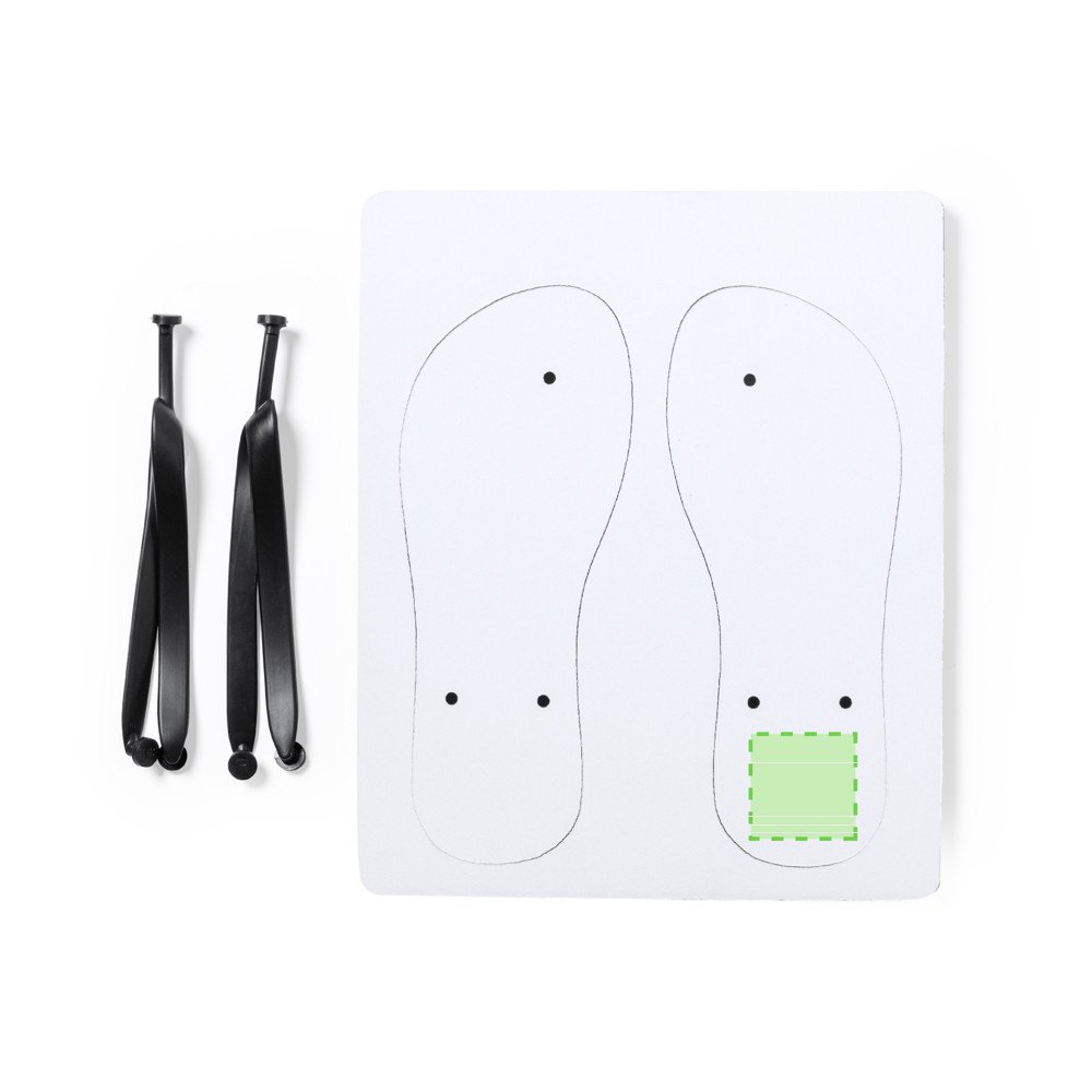 Sublimatie Flip Flops Badrak — drukvlak linker flip-flop hiel