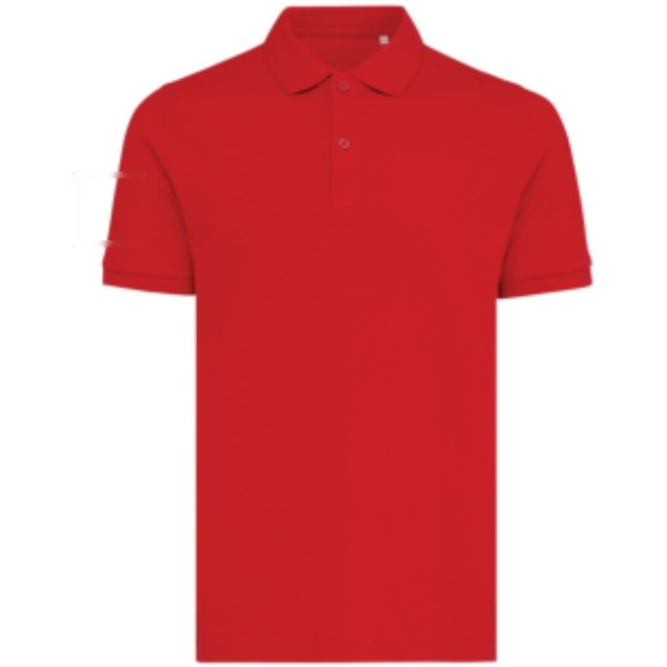IQONIQ Yosemite gerecycled katoen pique polo — drukvlak mouw rechts