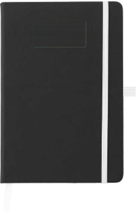 Notitieboek Charlene | Gerecycled PU | A5 | Gelinieerd — drukvlak voorzijde boven