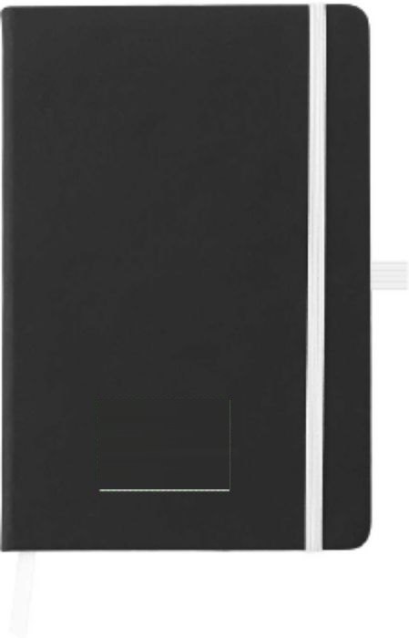 Notitieboek Charlene | Gerecycled PU | A5 | Gelinieerd — drukvlak voorzijde