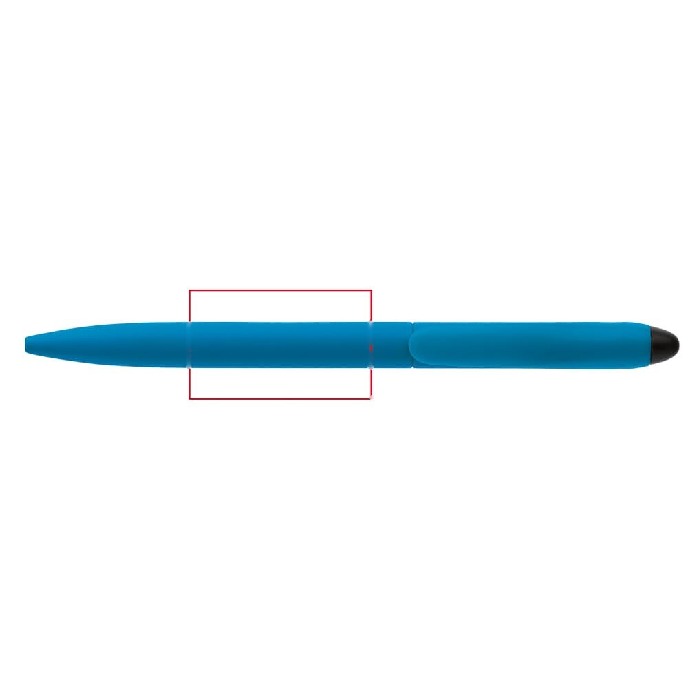Balpen Touchy stylus hardcolour — drukvlak verlengde van de clip