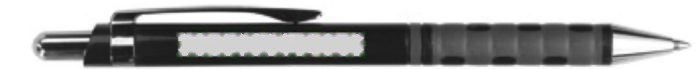 rOtring ABS balpen Tikky — drukvlak naast de clip linkshandig