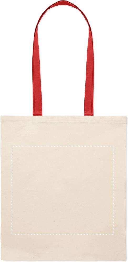 ZEVRA - Katoenen tas, 140 gr/m² — drukvlak achterzijde