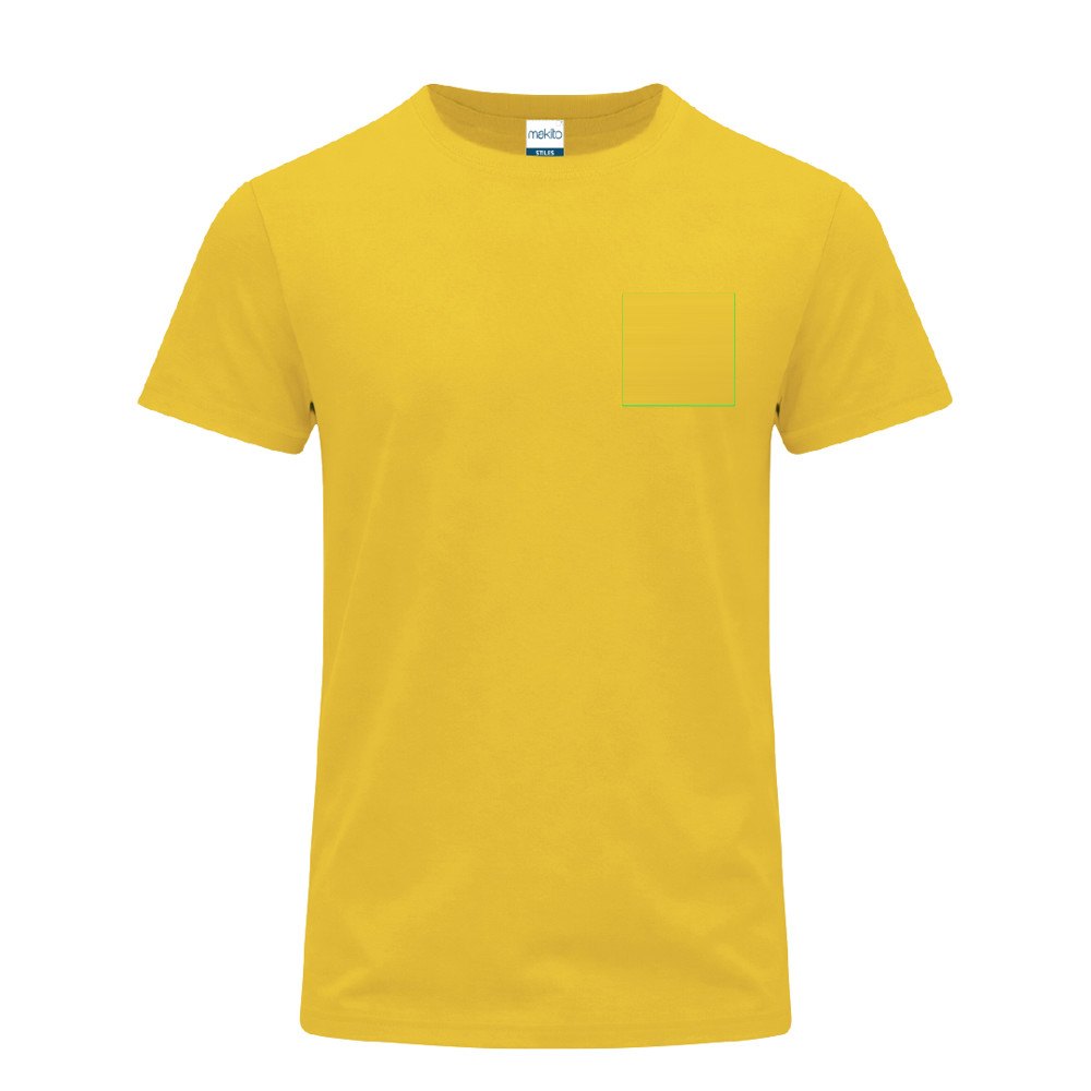 Kleuren T-Shirt Volwassene Stiles — drukvlak linkerborst