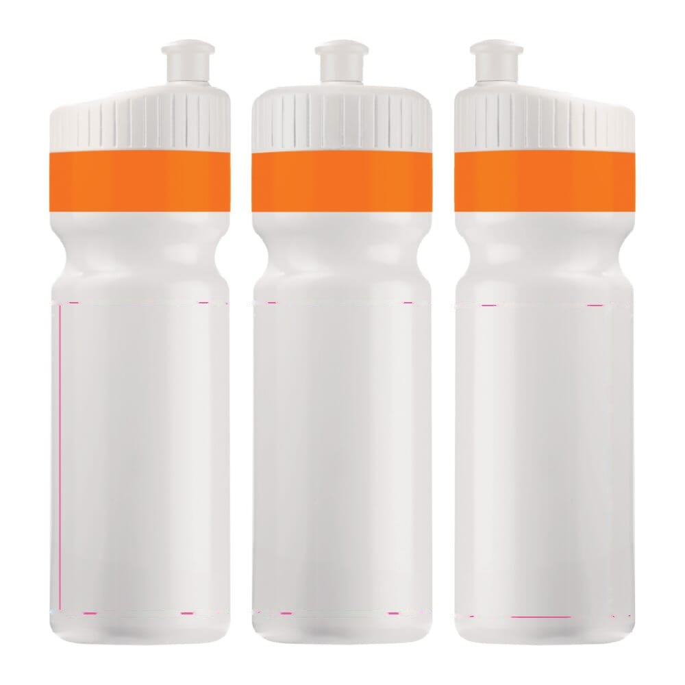 Sport bidon met rand 750ml — drukvlak rondom