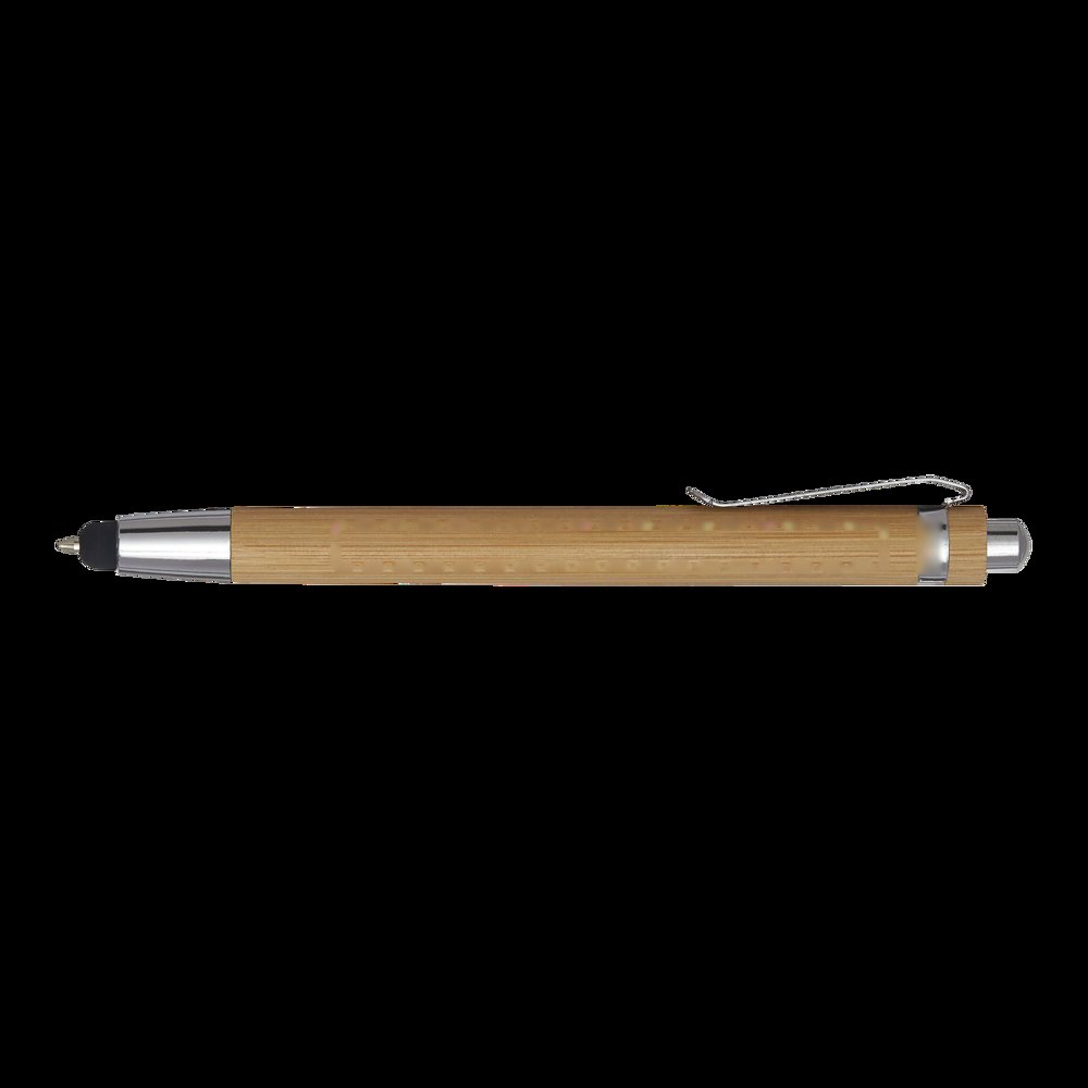 TOUCH BAMBOO - Balpen — drukvlak op de links zijde van de clip