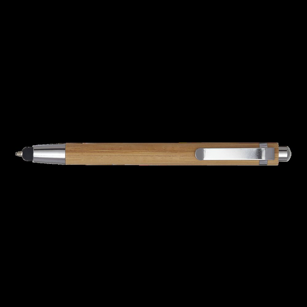 TOUCH BAMBOO - Balpen — drukvlak onder de clip