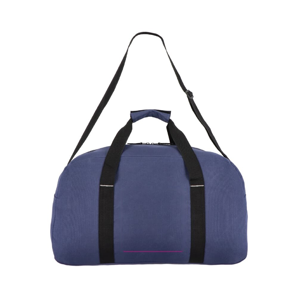 600D gerecycled PET Nevada sport- en reistas 53 x 27 x 30 cm 35 L — drukvlak voorzijde