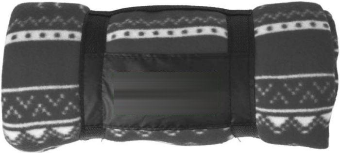 Polar fleece rendier deken (180 gr/m²) Jane — drukvlak voorzijde