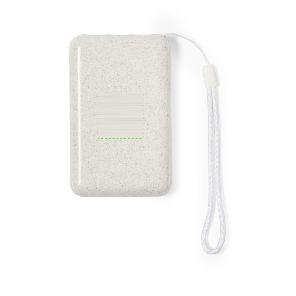 Power Bank Dawson — drukvlak aan de achterzijde