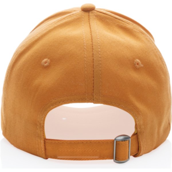 Impact AWARE™ 6 panel 280gr gerecycled katoenen cap — drukvlak band