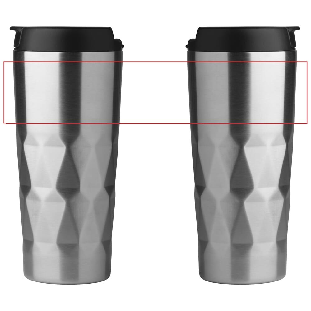 Thermobeker diamant 450ml — drukvlak bovenzijde rondom