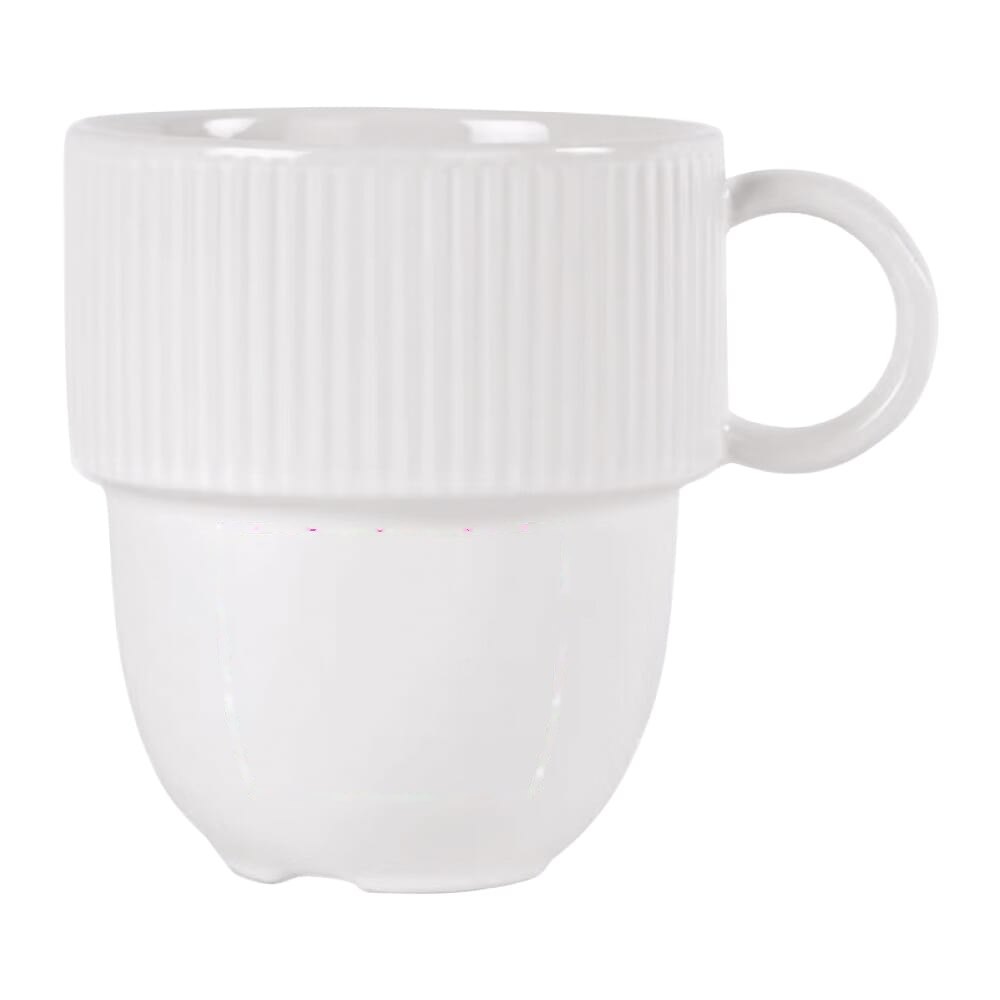 Sagaform Inka mok met oor 270ml — drukvlak links van het handvat