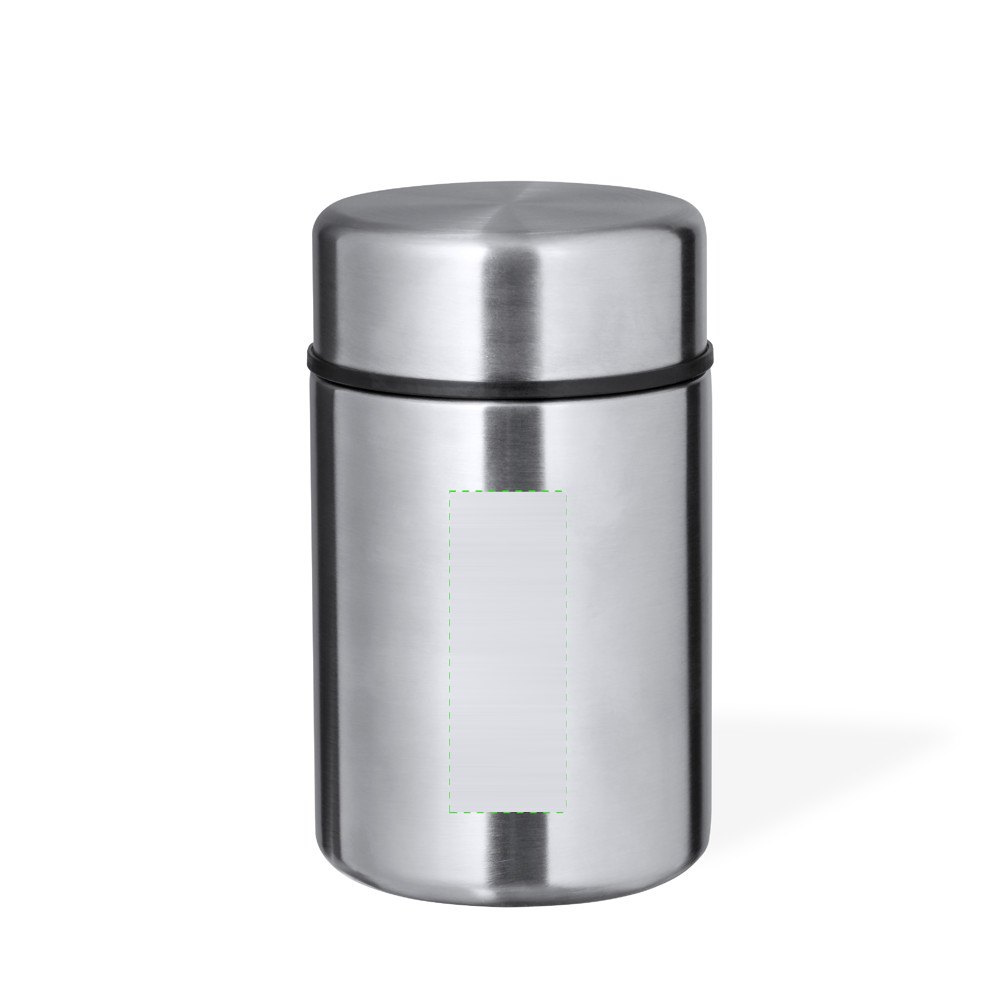 Lunch Box Zanka — drukvlak voorzijde van de container