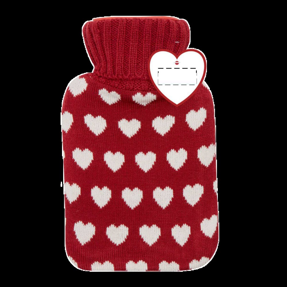 CUDDLE - Warmwaterkruik — drukvlak op het papieren hartje