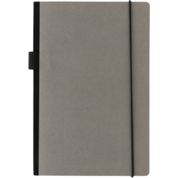 A5 deluxe kraft hardcover notitieboek — drukvlak artikel voorzijde onder