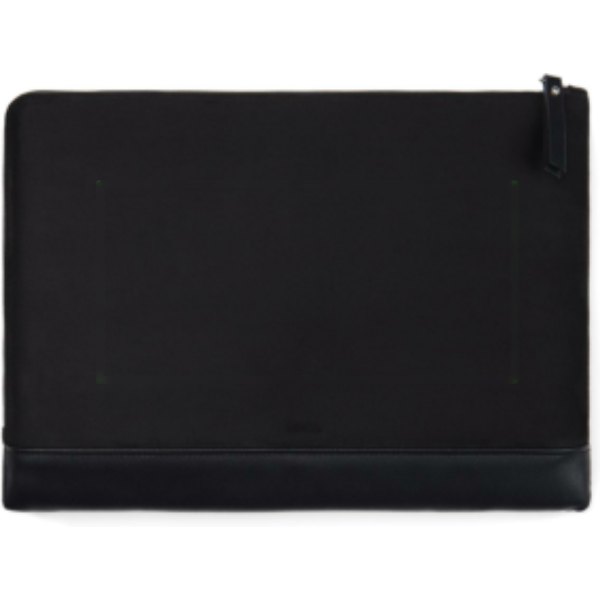 VINGA Marlow RCS recycled polyester 16" laptop sleeve — drukvlak artikel achterzijde