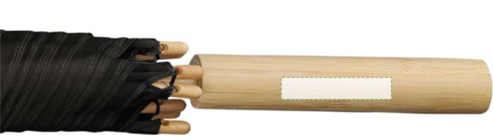 rPET 190T automatische golfparaplu — drukvlak handvat