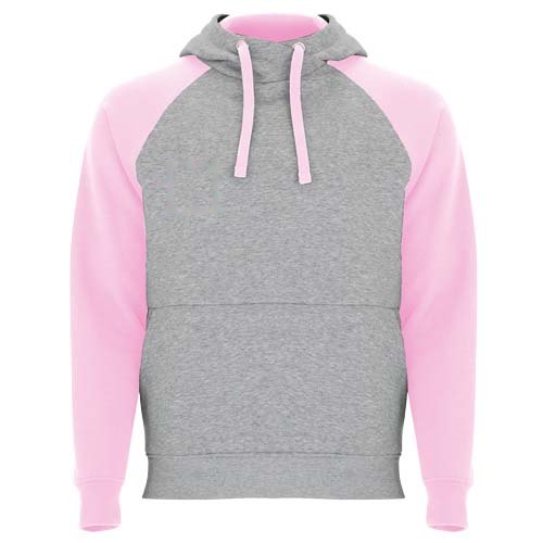 Badet 280 g/m² tweekleurige kinderhoodie — drukvlak rechter borst