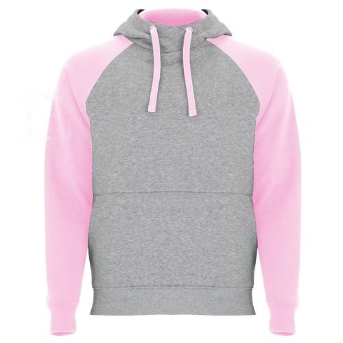 Badet 280 g/m² tweekleurige kinderhoodie — drukvlak rechter bicep