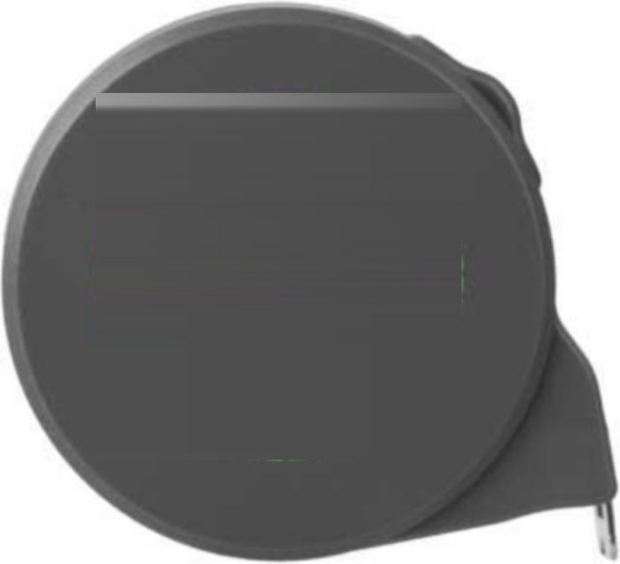 Gerecycled ABS meetlint (3 meter) Ute — drukvlak voorzijde boven