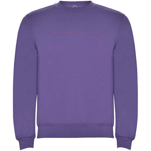 Clasica 280 g/m² unisex trui met ronde hals — drukvlak impact volledige voorzijde