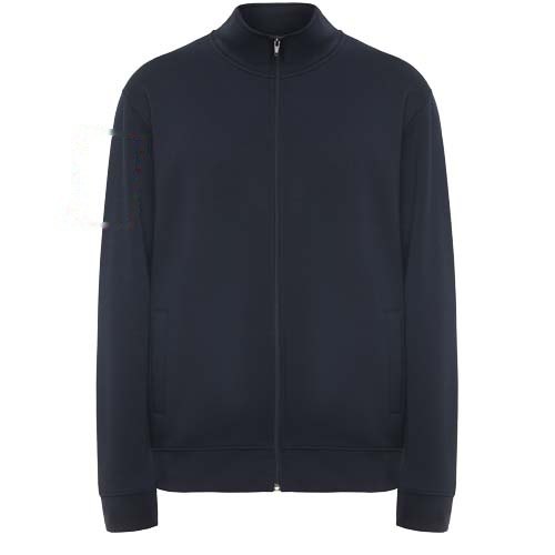 Ulan 280 g/m² unisex sweater met volledige rits — drukvlak rechter bicep