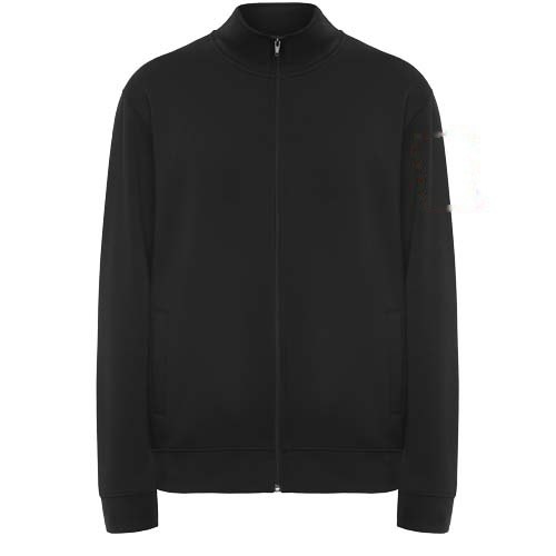 Ulan 280 g/m² unisex sweater met volledige rits — drukvlak linker bicep
