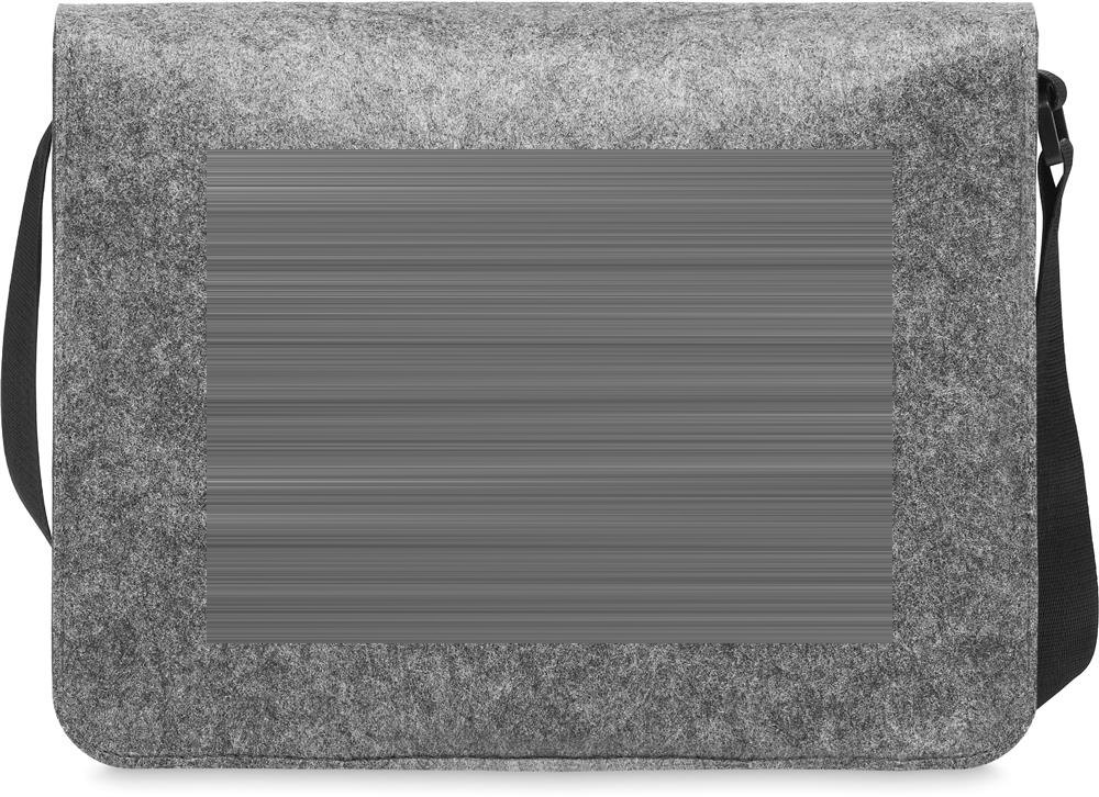 BAGLO - Vilten laptoptas van RPET — drukvlak achterzijde