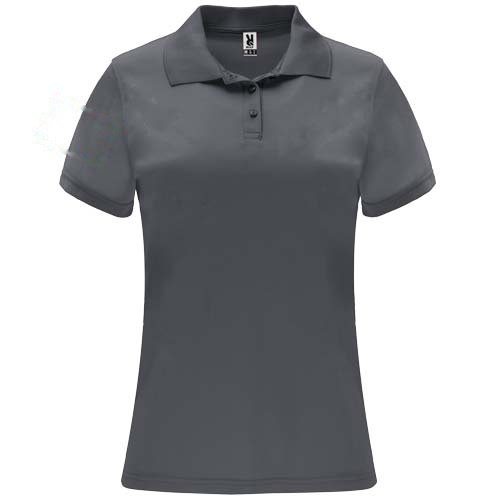 Monzha 150 g/m² sportpolo met korte mouwen voor dames — drukvlak rechter bicep