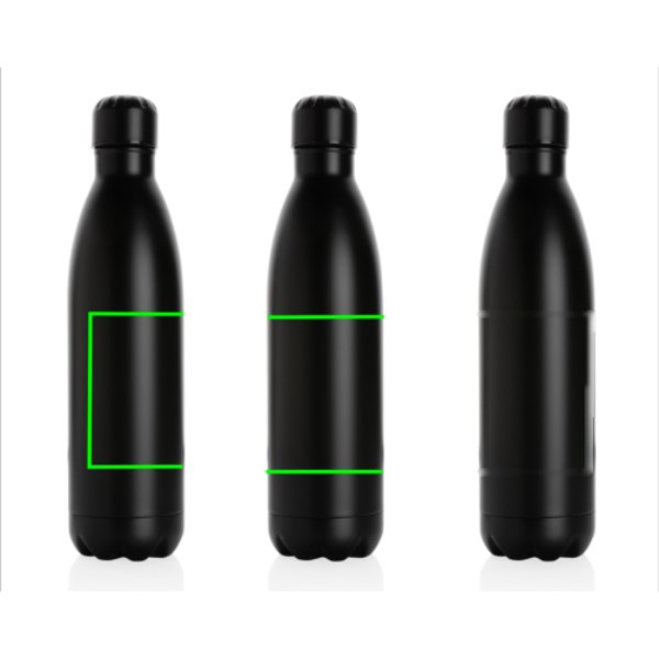 Unikleur vacuum roestvrijstalen fles 750ml — drukvlak artikel
