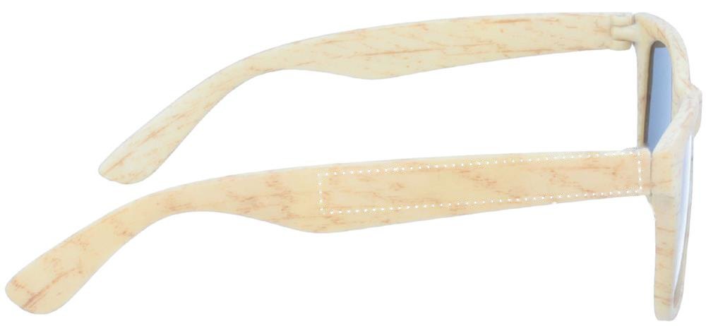 WOODIE - Klassieke zonnebril — drukvlak rechts leg