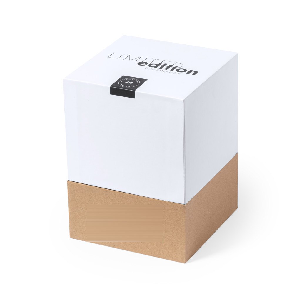 Multifunctioneel Lamp Borstein — drukvlak op het presentatie doosje