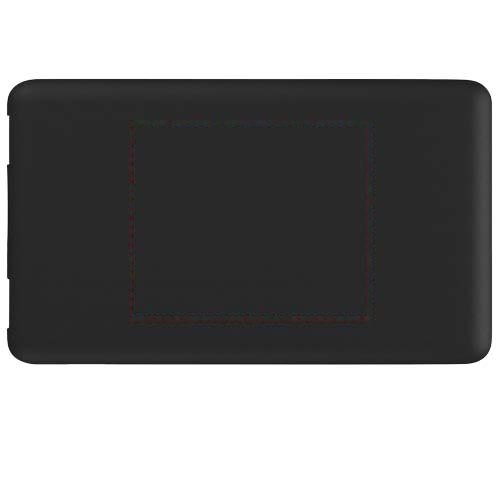 SCX.design P29 5000 mAh powerbank solar met oplichtend logo — drukvlak voorzijde