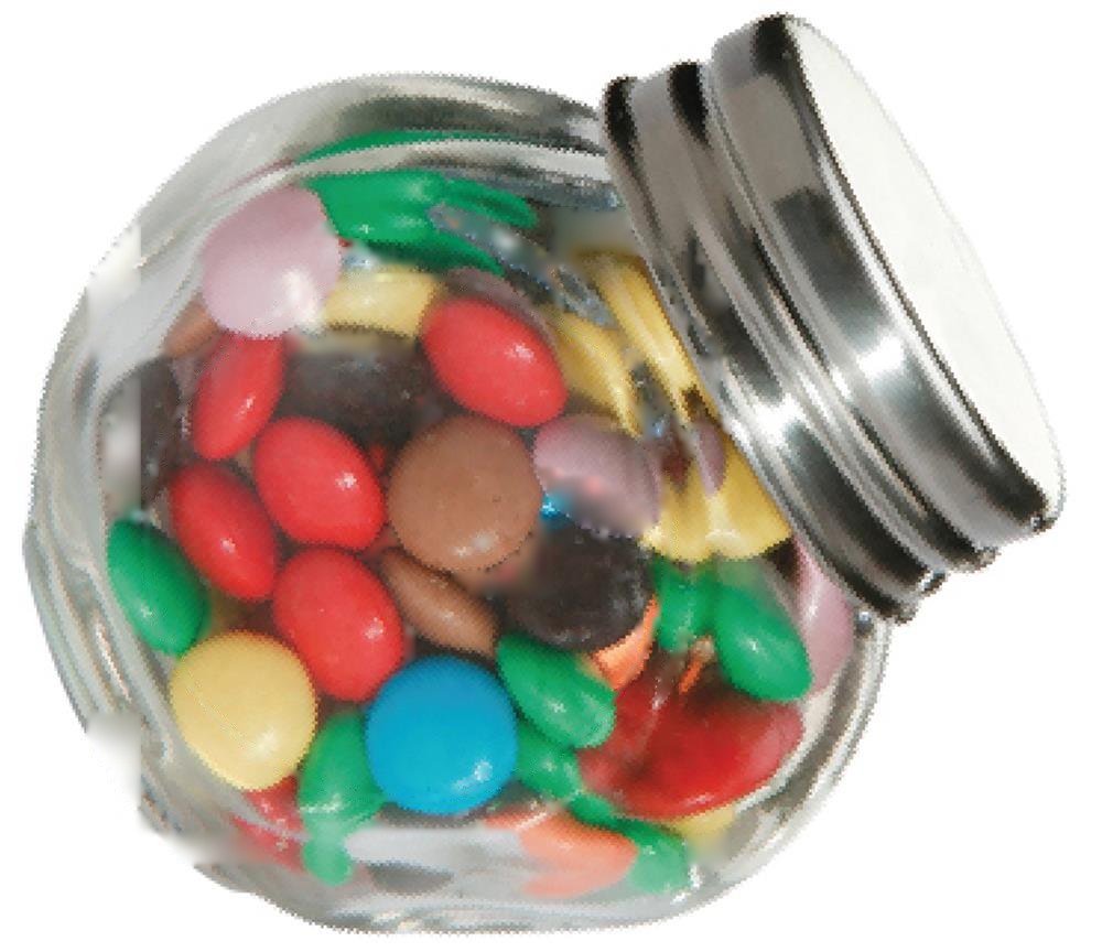 CHOCKY - Chocolade in glazen potje — drukvlak zijde