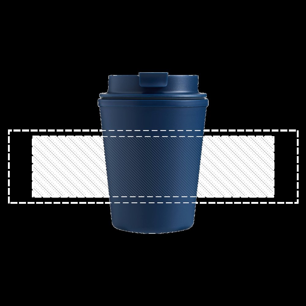 FLEXICUP - Isolatiebeker — drukvlak gecentreerd op voorkant
