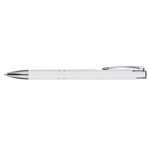 Moneta aluminium balpen (zwarte inkt) — drukvlak romp