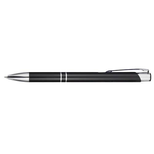 Moneta aluminium balpen (zwarte inkt) — drukvlak dop