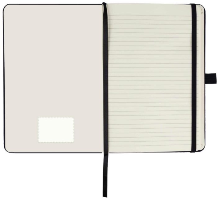 rPET 600D polyester notitieboek Elena — drukvlak binnenzijde