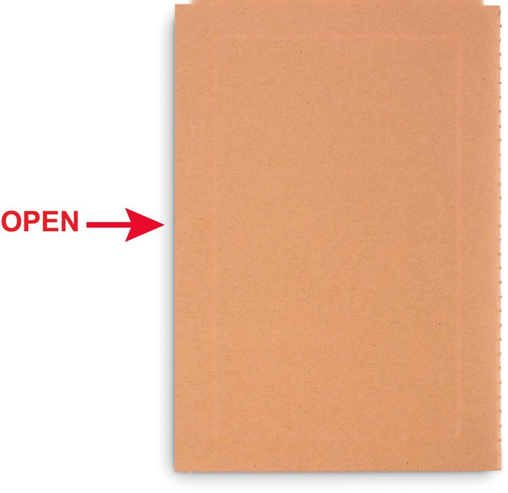 MID PAPER BOOK - A5 schrift met karton omslag — drukvlak achterzijde