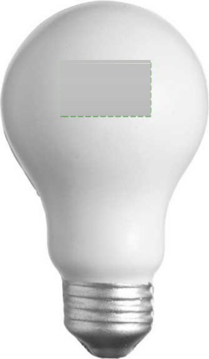 Anti-stress lichtbol Arianna — drukvlak achterzijde