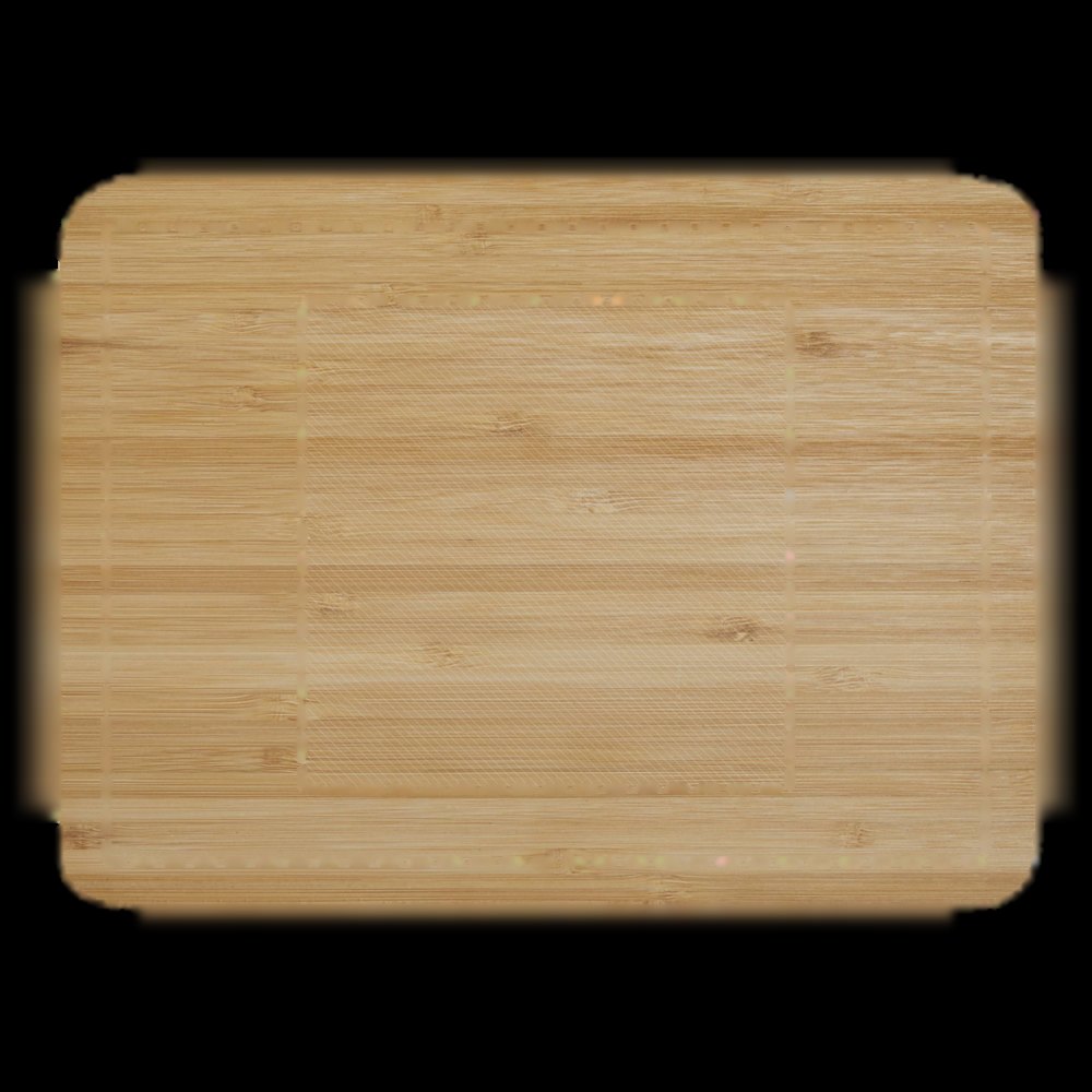 MINI BAMBOO - Bamboe houten snijplank — drukvlak op de plank